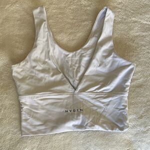 NVGTN Sleek White Essence Sports Bra